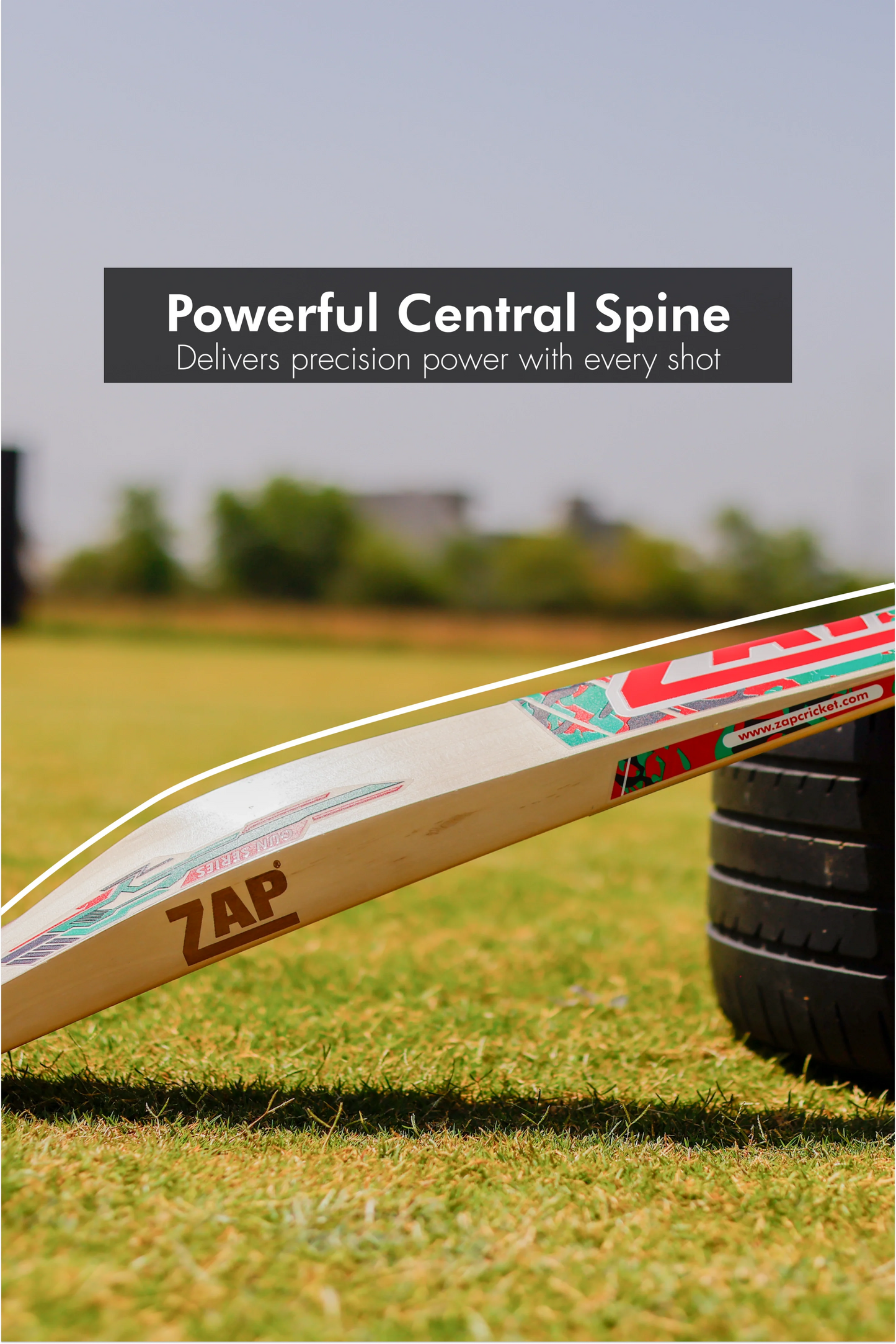 ZAP Gun Pro Tactical English Willow Cricket Bat-4