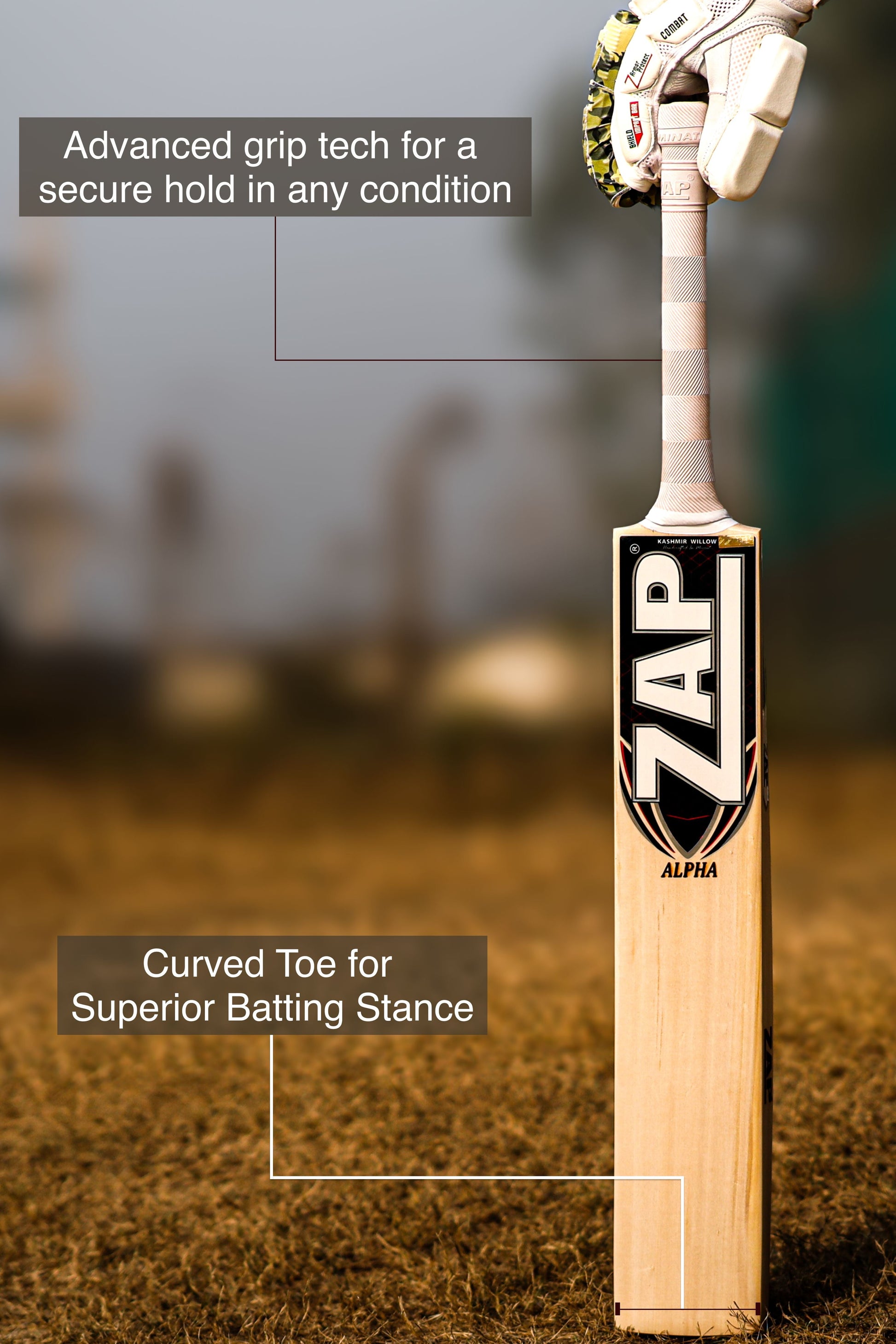 ZAP Alpha Kashmir Willow Cricket Bat-1